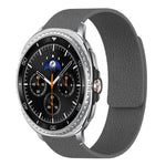 سوار ساعة سيليكون مغناطيسي ناعم بنقشة قشرة الليتشي، لساعات Samsung Galaxy Watch Ultra 47mm / Ultra 2025، وSamsung Galaxy Watch8 / 8 Classic