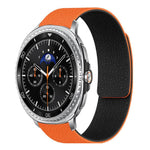 سوار ساعة سيليكون مغناطيسي ناعم بنقشة قشرة الليتشي، لساعات Samsung Galaxy Watch Ultra 47mm / Ultra 2025، وSamsung Galaxy Watch8 / 8 Classic