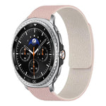 سوار ساعة سيليكون مغناطيسي ناعم بنقشة قشرة الليتشي، لساعات Samsung Galaxy Watch Ultra 47mm / Ultra 2025، وSamsung Galaxy Watch8 / 8 Classic