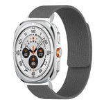 سوار ساعة سيليكون مغناطيسي ناعم بنقشة قشرة الليتشي، لساعات Samsung Galaxy Watch Ultra 47mm / Ultra 2025، وSamsung Galaxy Watch8 / 8 Classic
