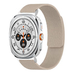 سوار ساعة سيليكون مغناطيسي ناعم بنقشة قشرة الليتشي، لساعات Samsung Galaxy Watch Ultra 47mm / Ultra 2025، وSamsung Galaxy Watch8 / 8 Classic