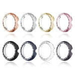 غطاء حماية ساعة من PC مجوف بصف واحد من الألماس، لساعات Google Pixel Watch4 مقاس 45مم، وللساعات Google Pixel Watch4 مقاس 41مم