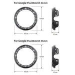 غطاء حماية ساعة من PC مجوف بصف واحد من الألماس، لساعات Google Pixel Watch4 مقاس 45مم، وللساعات Google Pixel Watch4 مقاس 41مم
