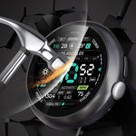 فيلم مقسى مدمج مع غطاء حماية ساعة من PC، لساعات Google Pixel Watch4 مقاس 45مم، وللساعات Google Pixel Watch4 مقاس 41مم