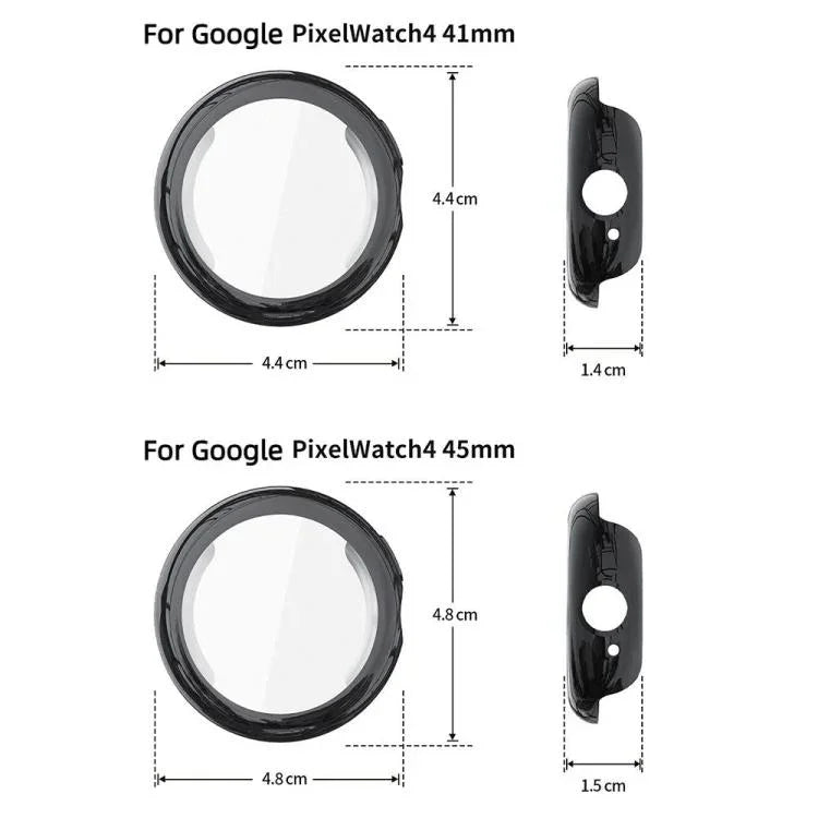 غطاء حماية ساعة من TPU مطلي بالكامل، لساعات Google Pixel Watch4 مقاس 45مم، وللساعات Google Pixel Watch4 مقاس 41مم