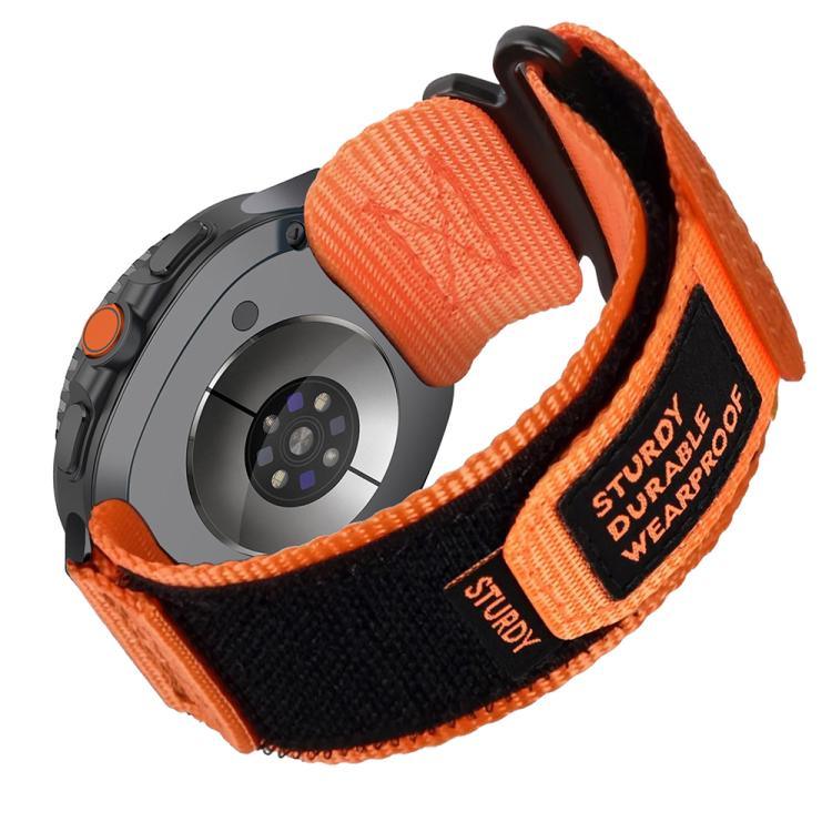 Two Sections Nylon Hook And Loop Fastener Watch Band, For Samsung Galaxy Watch8 / Watch8 Classic