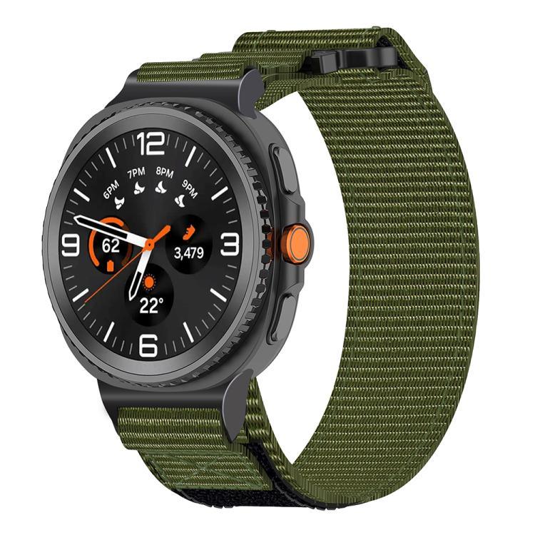 Two Sections Nylon Hook And Loop Fastener Watch Band, For Samsung Galaxy Watch8 / Watch8 Classic