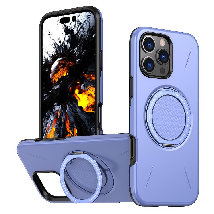 حامل دوران مغناطيسي MagSafe من Kalebol مع غطاء هاتف من PC، لهواتف iPhone 16 Plus، iPhone 16، iPhone 15 Pro Max، iPhone 15 Pro، iPhone 15، iPhone 14