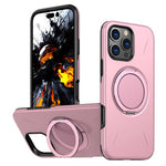 حامل دوران مغناطيسي MagSafe من Kalebol مع غطاء هاتف من PC، لهواتف iPhone 16 Plus، iPhone 16، iPhone 15 Pro Max، iPhone 15 Pro، iPhone 15، iPhone 14