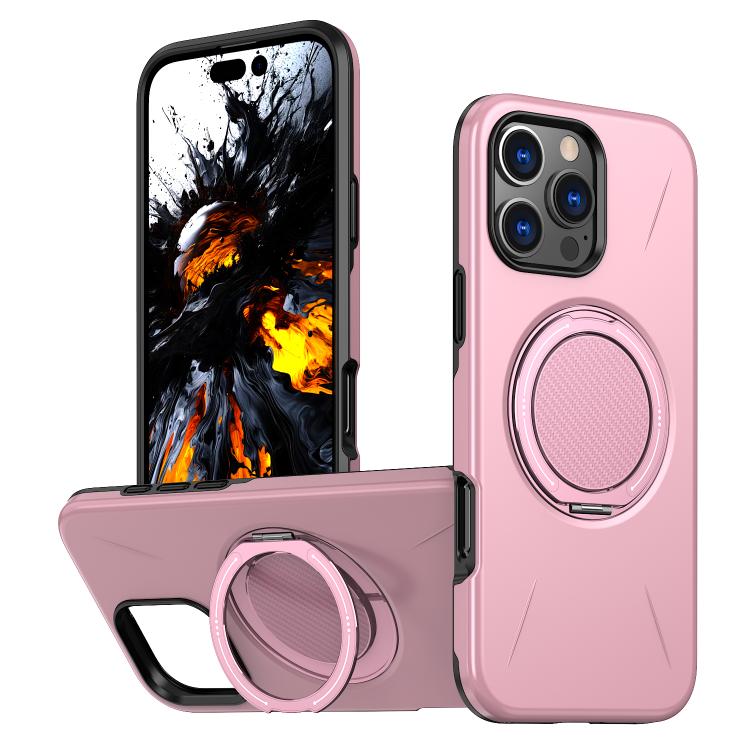 حامل دوران مغناطيسي MagSafe من Kalebol مع غطاء هاتف من PC، لهواتف iPhone 16 Plus، iPhone 16، iPhone 15 Pro Max، iPhone 15 Pro، iPhone 15، iPhone 14