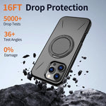 Kalebol Magnetic MagSafe Rotation Holder PC Phone Case, For iPhone 14 Pro, For iPhone 14 Pro Max, For iPhone 13 Pro Max, For iPhone 13 Pro, For iPhone 13