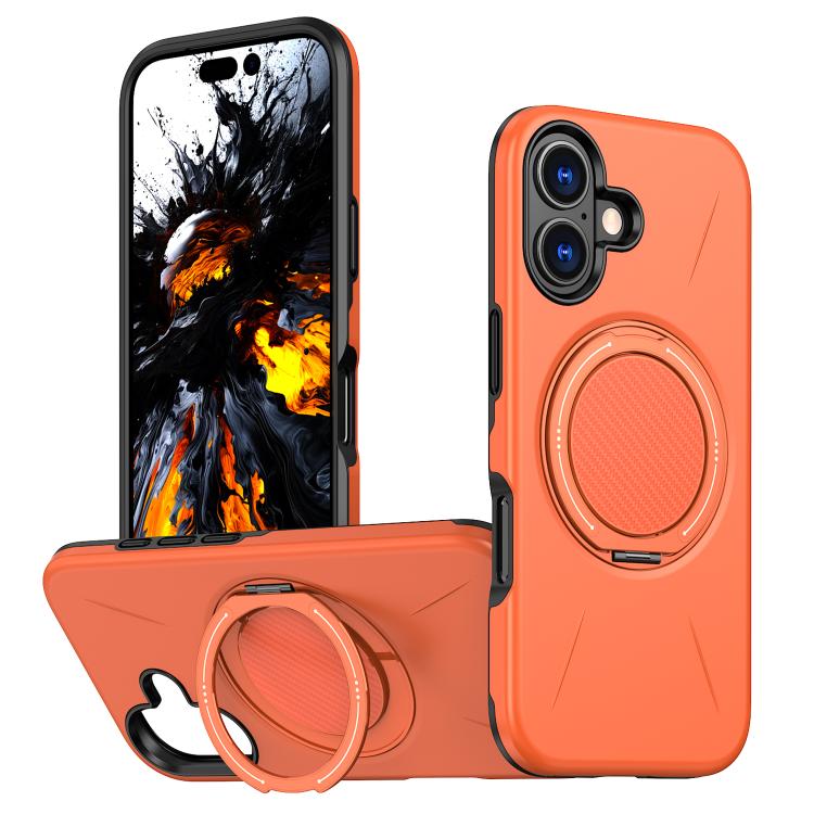 حامل دوران مغناطيسي MagSafe من Kalebol مع غطاء هاتف من PC، لهواتف iPhone 16 Plus، iPhone 16، iPhone 15 Pro Max، iPhone 15 Pro، iPhone 15، iPhone 14