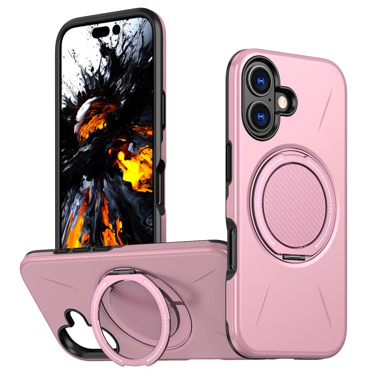 حامل دوران مغناطيسي MagSafe من Kalebol مع غطاء هاتف من PC، لهواتف iPhone 16 Plus، iPhone 16، iPhone 15 Pro Max، iPhone 15 Pro، iPhone 15، iPhone 14