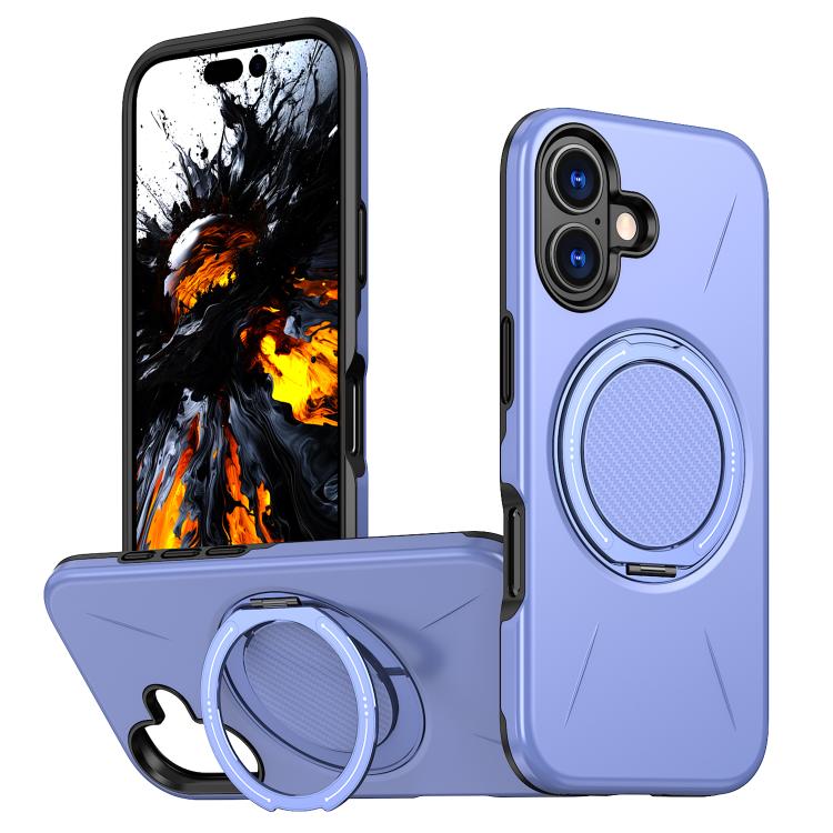 حامل دوران مغناطيسي MagSafe من Kalebol مع غطاء هاتف من PC، لهواتف iPhone 16 Plus، iPhone 16، iPhone 15 Pro Max، iPhone 15 Pro، iPhone 15، iPhone 14