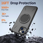 حامل دوران مغناطيسي MagSafe من Kalebol مع غطاء هاتف من PC، لهواتف iPhone 14 Pro، iPhone 14 Pro Max، iPhone 13 Pro Max، iPhone 13 Pro، iPhone 13