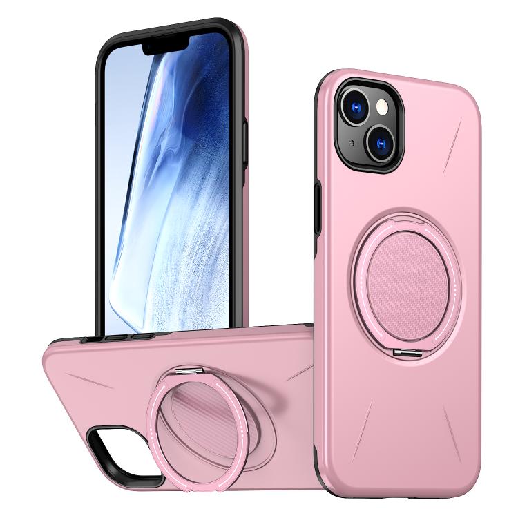 حامل دوران مغناطيسي MagSafe من Kalebol مع غطاء هاتف من PC، لهواتف iPhone 16 Plus، iPhone 16، iPhone 15 Pro Max، iPhone 15 Pro، iPhone 15، iPhone 14