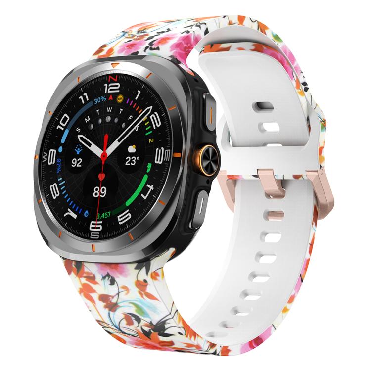 Printed Silicone Watch Band, For Samsung Galaxy Watch Ultra 47mm / Ultra 2025