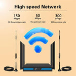 راوتر 4G LTE مع هوائيين شفط خارجيين ED126-E راوتر شبكة لاسلكية CPE واي فاي، قابس الولايات المتحدة، قابس الاتحاد الأوروبي