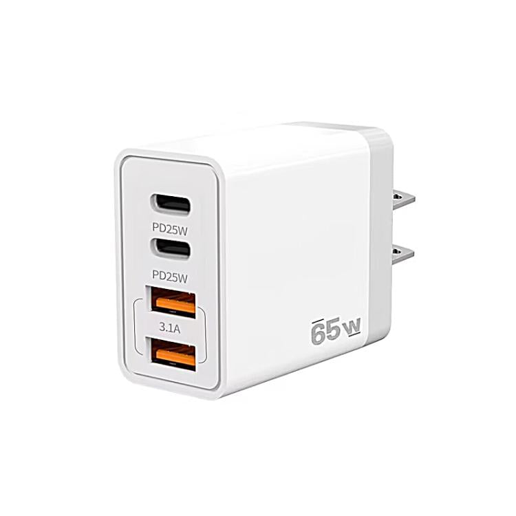 شاحن هاتف محمول TE-PD44 بأربعة منافذ مزدوج USB-A مزدوج Type-C، قابس الاتحاد الأوروبي، قابس الولايات المتحدة