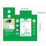 شاحن هاتف محمول TE-PD44 بأربعة منافذ مزدوج USB-A مزدوج Type-C، قابس الاتحاد الأوروبي، قابس الولايات المتحدة