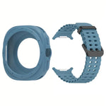 Silicone Watch Cover Marine Dual Buckle Silicone Watch Band, For Samsung Galaxy Watch 47mm / Ultra 2025