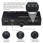B082 3 Input 3 Output Audio Signal Selector Balanced Line Switcher, B082