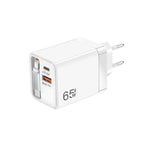 كابل قابل للسحب 3 في 1 بطول 70 سم Type-C، شاحن هاتف USB PD3.0، QC3.0، قابس الاتحاد الأوروبي