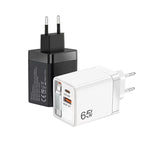 كابل قابل للسحب 3 في 1 بطول 70 سم Type-C، شاحن هاتف USB PD3.0، QC3.0، قابس الاتحاد الأوروبي