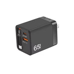 كابل قابل للسحب 3 في 1 بطول 70 سم Type-C، شاحن هاتف USB PD3.0، QC3.0، قابس الولايات المتحدة
