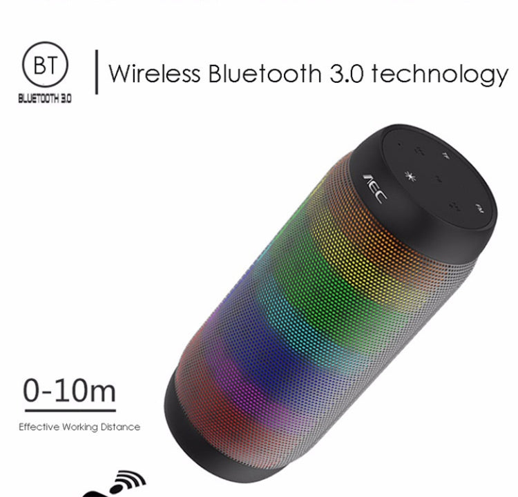 مكبر صوت ستيريو عالي الدقة لاسلكي ملون LED BQ615 PRO، يجمع بين بلوتوث + مشغل بطاقة TF + راديو FM + AUX + NFC، BQ615 PRO
