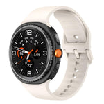 Flat Solid Color Silicone Watch Band, For Samsung Galaxy Watch8 / Watch8 Classic