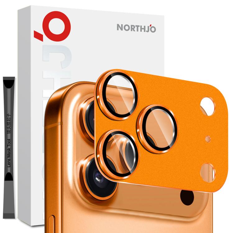 فيلم زجاج مقسى لواقي عدسة الكاميرا المعدني المطفي من NORTHJO، لعدسة خلفية لهواتف iPhone 17 Pro Max، iPhone 17 Pro
