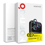 واقي عدسة كاميرا NORTHJO حلقة معدنية CD فيلم زجاج مقسى، لهواتف iPhone 17 Pro / 17 Pro Max