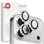 واقي عدسة كاميرا NORTHJO حلقة معدنية CD فيلم زجاج مقسى، لهواتف iPhone 17 Pro / 17 Pro Max