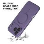 غطاء هاتف TPU مطفي مع MagSafe وفيلم عدسة من ENKAY، لهواتف iPhone 17 Pro Max، iPhone 17 Pro، iPhone 17، iPhone Air