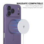 غطاء هاتف TPU مطفي مع MagSafe وفيلم عدسة من ENKAY، لهواتف iPhone 17 Pro Max، iPhone 17 Pro، iPhone 17، iPhone Air