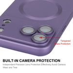 غطاء هاتف TPU مطفي مع MagSafe وفيلم عدسة من ENKAY، لهواتف iPhone 17 Pro Max، iPhone 17 Pro، iPhone 17، iPhone Air