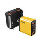 شاحن متعدد المنافذ TE-PD43 Type-C × 3، USB-A × 2 للهواتف المحمولة / الأجهزة اللوحية، قابس الولايات المتحدة، قابس الولايات المتحدة