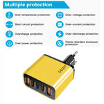 شاحن متعدد المنافذ TE-PD43 Type-C × 3، USB-A × 2 للهواتف المحمولة / الأجهزة اللوحية، قابس الاتحاد الأوروبي، قابس الاتحاد الأوروبي