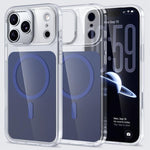 غطاء هاتف شفاف من Kalebol مع ملمس جلدي مغناطيسي MagSafe، لهواتف iPhone 17 Pro Max و iPhone 17 Pro و iPhone 17 و iPhone Air