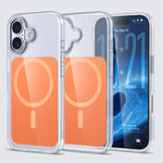 غطاء هاتف شفاف من Kalebol مع ملمس جلدي مغناطيسي MagSafe، لهواتف iPhone 17 Pro Max و iPhone 17 Pro و iPhone 17 و iPhone Air