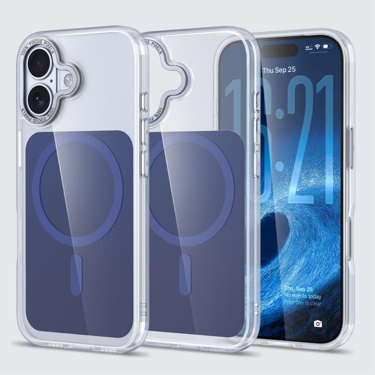 غطاء هاتف شفاف من Kalebol مع ملمس جلدي مغناطيسي MagSafe، لهواتف iPhone 17 Pro Max و iPhone 17 Pro و iPhone 17 و iPhone Air