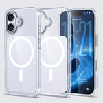 غطاء هاتف شفاف من Kalebol مع ملمس جلدي مغناطيسي MagSafe، لهواتف iPhone 17 Pro Max و iPhone 17 Pro و iPhone 17 و iPhone Air