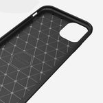 Brushed Texture Carbon Fiber TPU Case for iPhone XIR 2019, For iPhone 11