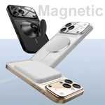 غطاء هاتف MagSafe مطفي مع نافذة عدسة كبيرة 17، لهواتف iPhone 13 Pro Max، iPhone 13 Pro، iPhone 13، iPhone 12، iPhone 12 Pro Max، iPhone 12 Pro، iPhone 11 Pro Max، iPhone 11