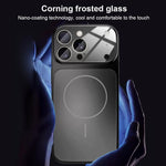 غطاء هاتف MagSafe مطفي مع نافذة عدسة كبيرة 17، لهواتف iPhone 15 Pro Max، iPhone 15 Pro، iPhone 15 Plus، iPhone 15، iPhone 14 Plus، iPhone 14، iPhone 14 Pro، iPhone 14 Pro Max