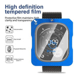 فيلم زجاج مقسى مقاوم للبصمات عالي الدقة مع تغطية كاملة وسهل التركيب، لسلسلة Apple Watch Ultra 3 / 2 / 1 مقاس 49مم