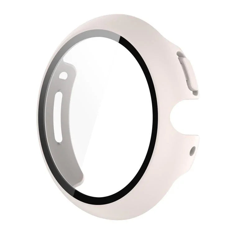 غطاء ساعة PC مدمج مع فيلم زجاج مقسى كامل التغطية من ENKAY Hat-Prince، لساعات Google Pixel Watch 4 مقاس 45مم، لساعات Google Pixel Watch 4 مقاس 41مم