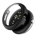 غطاء ساعة PC مدمج مع فيلم زجاج مقسى كامل التغطية من ENKAY Hat-Prince، لساعات Google Pixel Watch 4 مقاس 45مم، لساعات Google Pixel Watch 4 مقاس 41مم