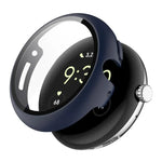 غطاء ساعة PC مدمج مع فيلم زجاج مقسى كامل التغطية من ENKAY Hat-Prince، لساعات Google Pixel Watch 4 مقاس 45مم، لساعات Google Pixel Watch 4 مقاس 41مم